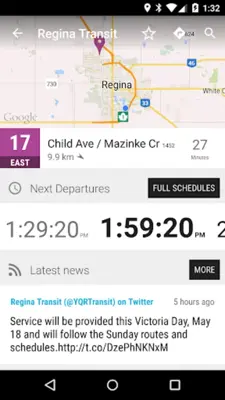 Regina Transit Bus - MonTrans… android App screenshot 1